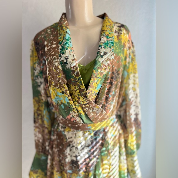 ELOQUIL Flowy Printed Dress floral print size 18 NWT - Picture 7 of 16